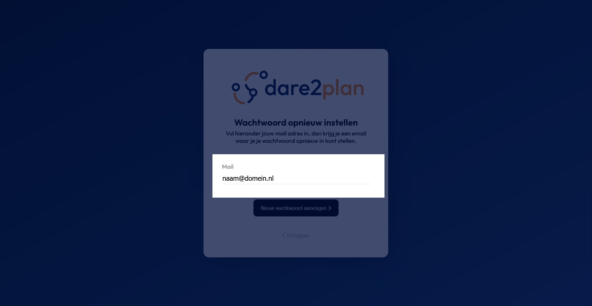 E-mailadres invullen